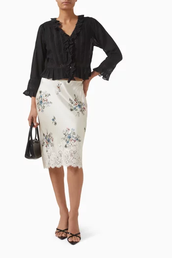 بلوزة إلدوريس بكشكش قطن