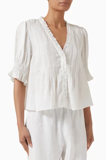 بلوزة كارلي بأزرار