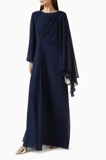 Tanya Embellished Dress in Chiffon