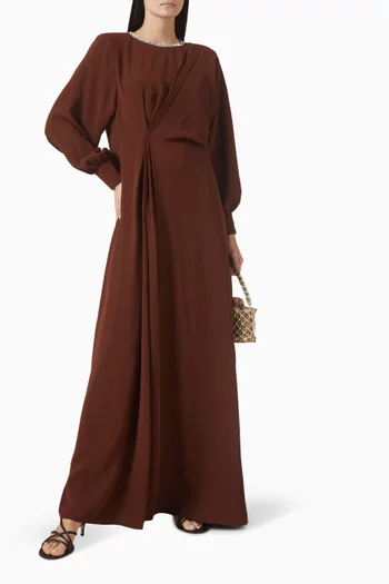 Elera Embellished Dress in Chiffon