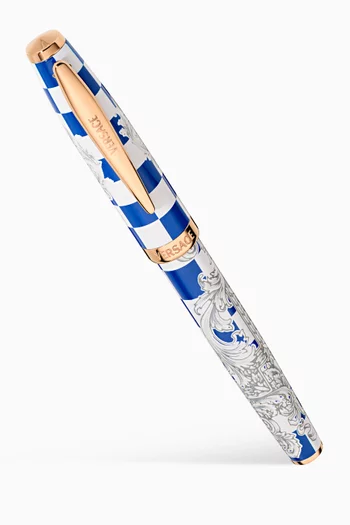 Checkerboard Roller Pen & Notebook Set