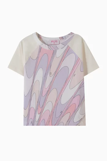 Abstract T-shirt in Cotton