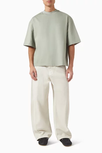 تي شيرت بياقة عالية قطن