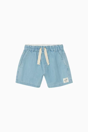 Pull On Shorts in Denim