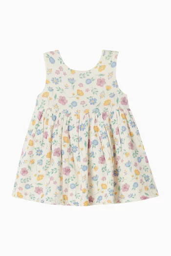 Sofia Bow Dress in Organic Cotton