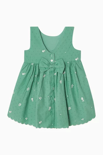 فستان بتطريز فيستيف قطن عضوي