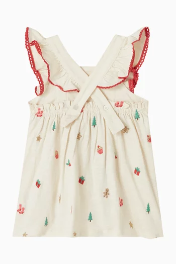Christmas Broderie Dress