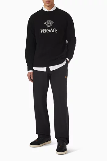 Intarsia Sweater in Cashmere