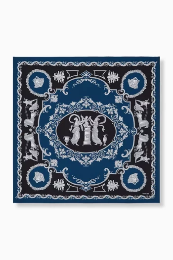 Printed Foulard in Silk Twill