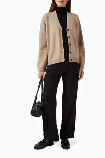 V-neck Cardigan in Cashmere