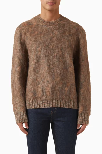 Space-dyed Sweater in Mohair-blend