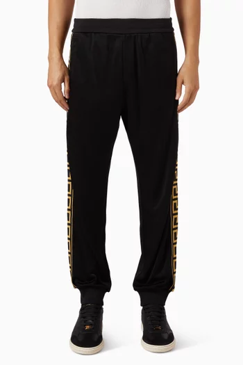 Woven Greca Band Sweatpants