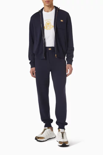 Knit Zip Sweater in Cashmere-blend