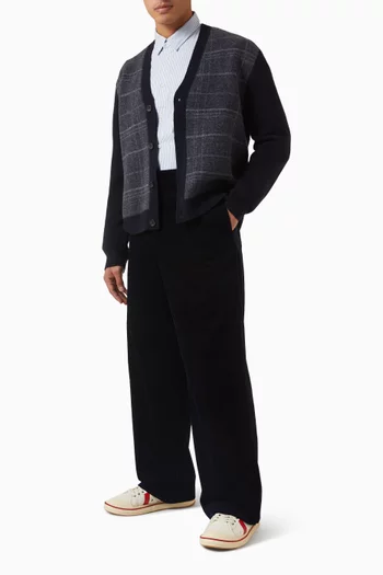 Wide-leg Pants in Corduroy-cotton