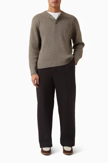 Henley Sweater in Knit