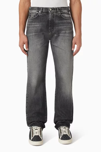 Loose-fit Washed Jeans in Denim