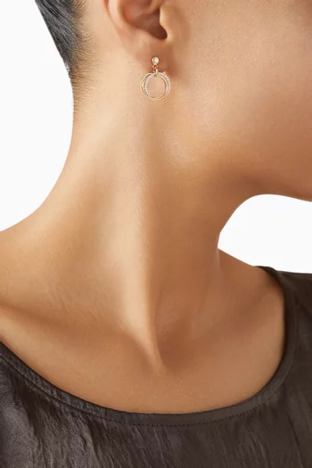 Revolve Trio Diamond Earrings in 18kt Gold