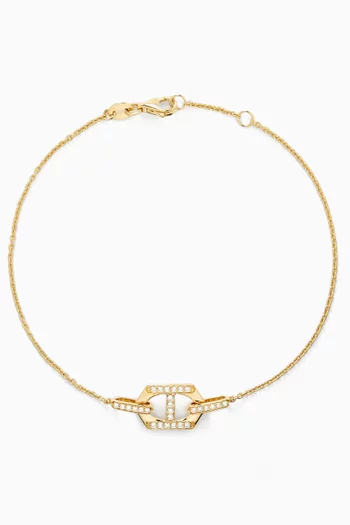 Links DD Iconica Diamond Bracelet in 18kt Gold