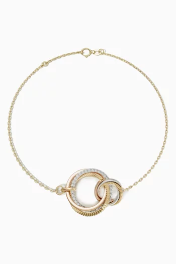 Revolve Trio Diamond Bracelet in 18kt Gold