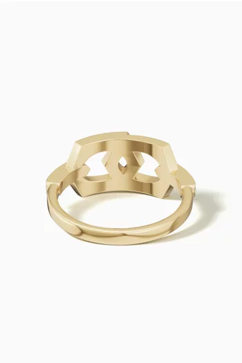 خاتم لينكس فوريفر لينكد مرصع بالماس ذهب عيار 18