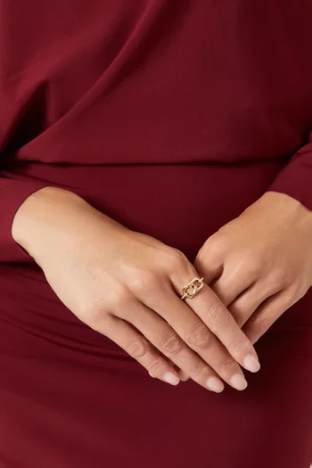 Links Forever Linked Diamond Ring in 18kt Gold