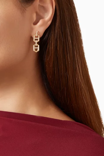 Links DD Iconica Diamond Earrings in 18kt Gold
