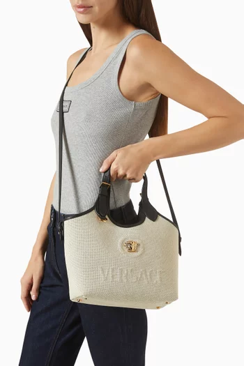 Mini La Medusa Tote Bag in Canvas