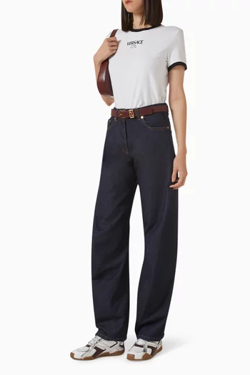 تي شيرت بطبعة شعار الماركة جيرسيه