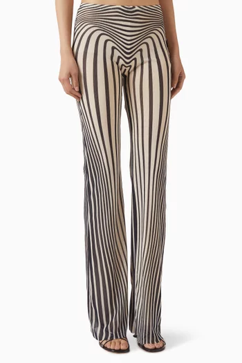 Re-edition Striped Flare Pants