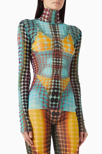 Re-edition Dots Top in Tulle