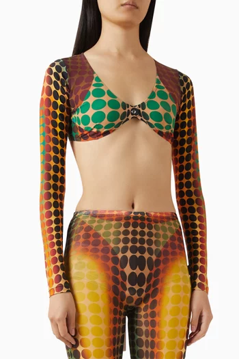 Re-edition Crop Top in Mesh