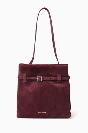 Mini Tote Du Jour Bag in Suede