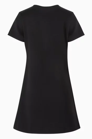 فستان بنقشة شعار الماركة جيرسيه