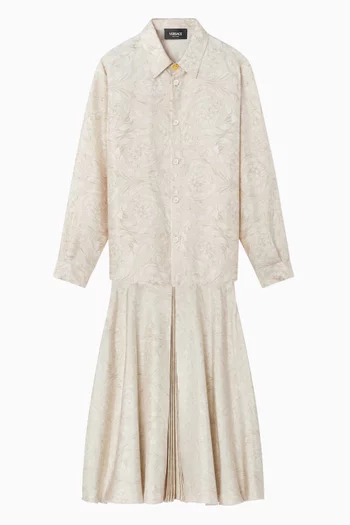 Barocco-print Shirt in Silk-twill