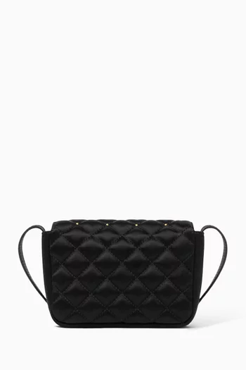 Medusa Crossbody Bag in Quilted Satin