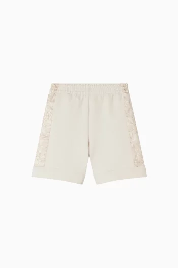 Barocco-print Sweat Shorts in Cotton-jersey