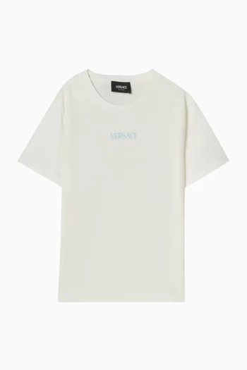 تي شيرت بطبعة باروكية قطن جيرسيه