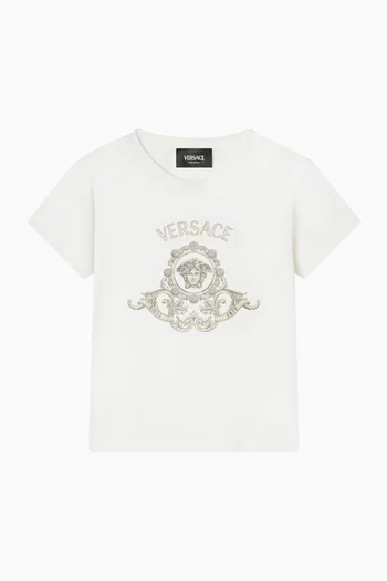 Glitter Logo-print T-shirt in Cotton-jersey