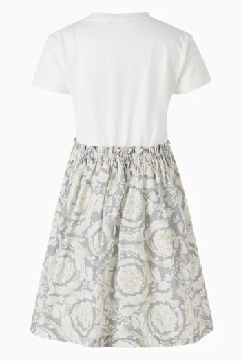 Printed T-shirt Dress in Cotton