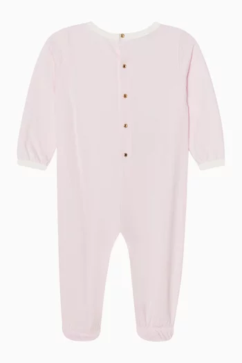 Varsity Print Sleepsuit in Cotton