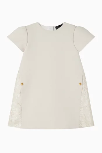 فستان بنقشة وحياكة ميلانو