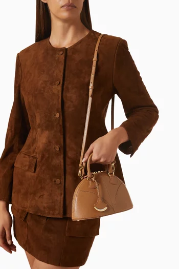 Small Marquise Top-handle Bag in Leather