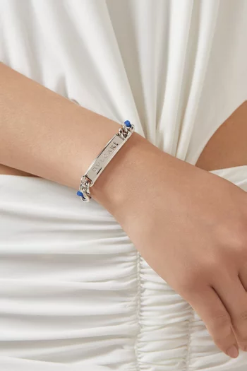 سوار بتصميم حبل بشعار الماركة نحاس مطلي بلاديوم