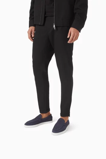 حذاء سهل الارتداء مون بوت جلد نوبوك مقلوب