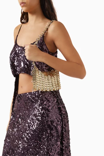 Crystal-embellished Shoulder Bag