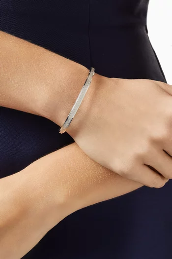 سوار بوزيشن ذهب أبيض عيار 18