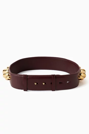 Thin Hoop Belt in Leather