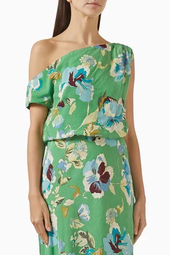 بلوزة زوي قصيرة فيسكوز