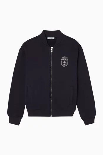Crest Logo Zip Through Jacket