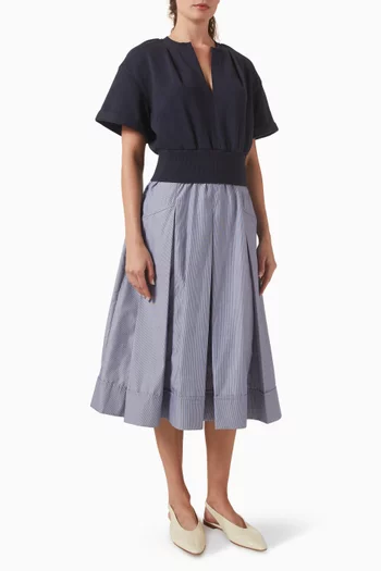 Combo Dress in French Terry